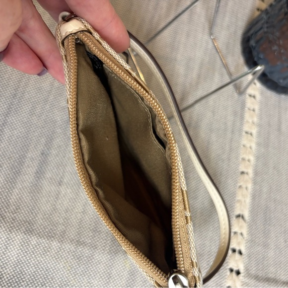 Coach Tan and Cream Wristlet - Picture 8 of 10